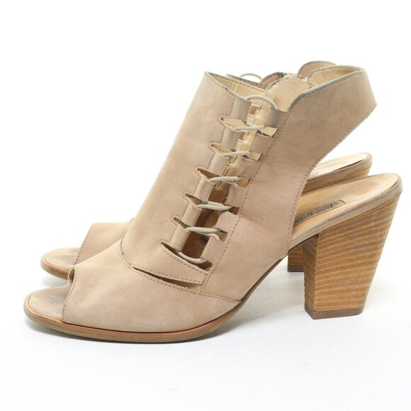 Paul Green Sabrina Leather Open Toe Heeled Sandal Women's UK6.5 US9 EU40 Cream - Picture 7 of 16